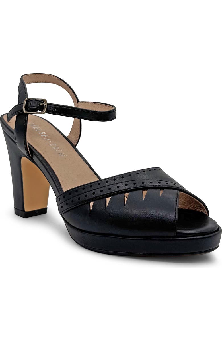 CHELSEA CREW Aria Platform Sandal, Main, color, Black