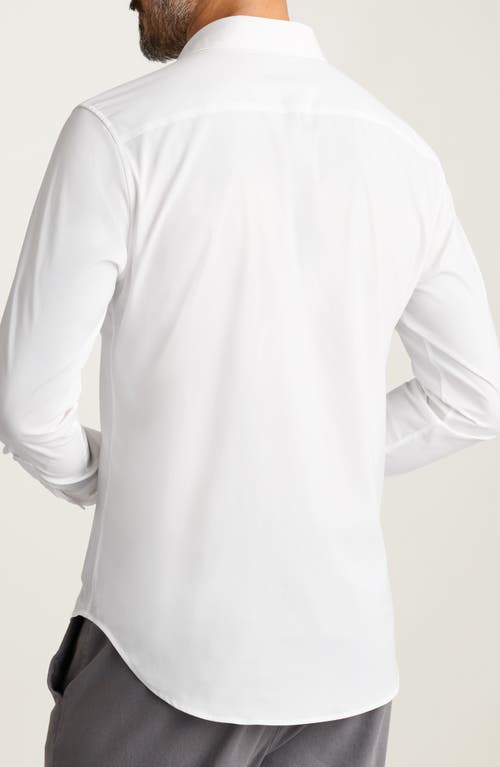 Bonobos Tech Slim Fit Solid Button-up Shirt In White