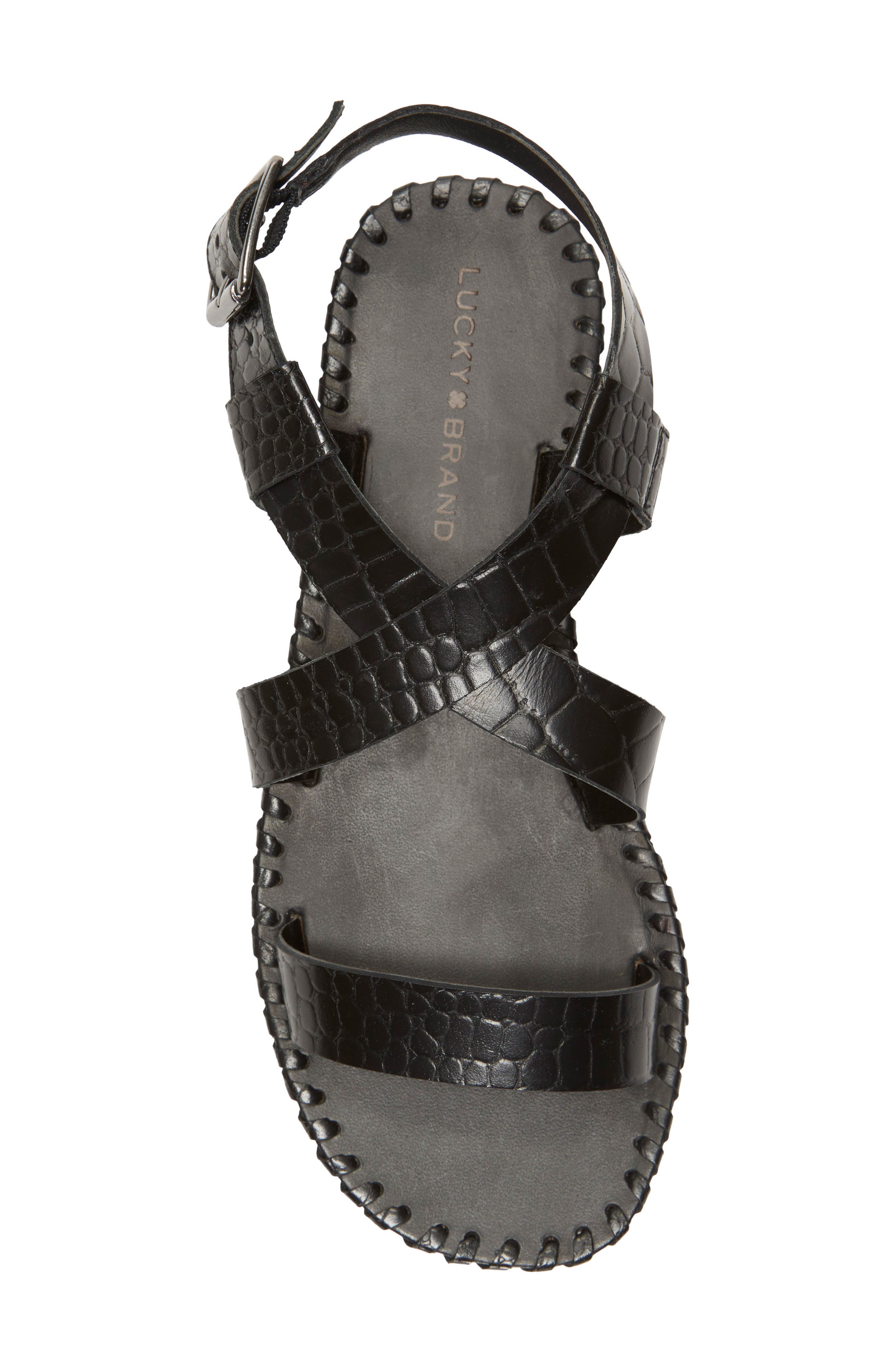 Lucky Brand Zelek Ankle Strap Sandal, Alternate, color, 