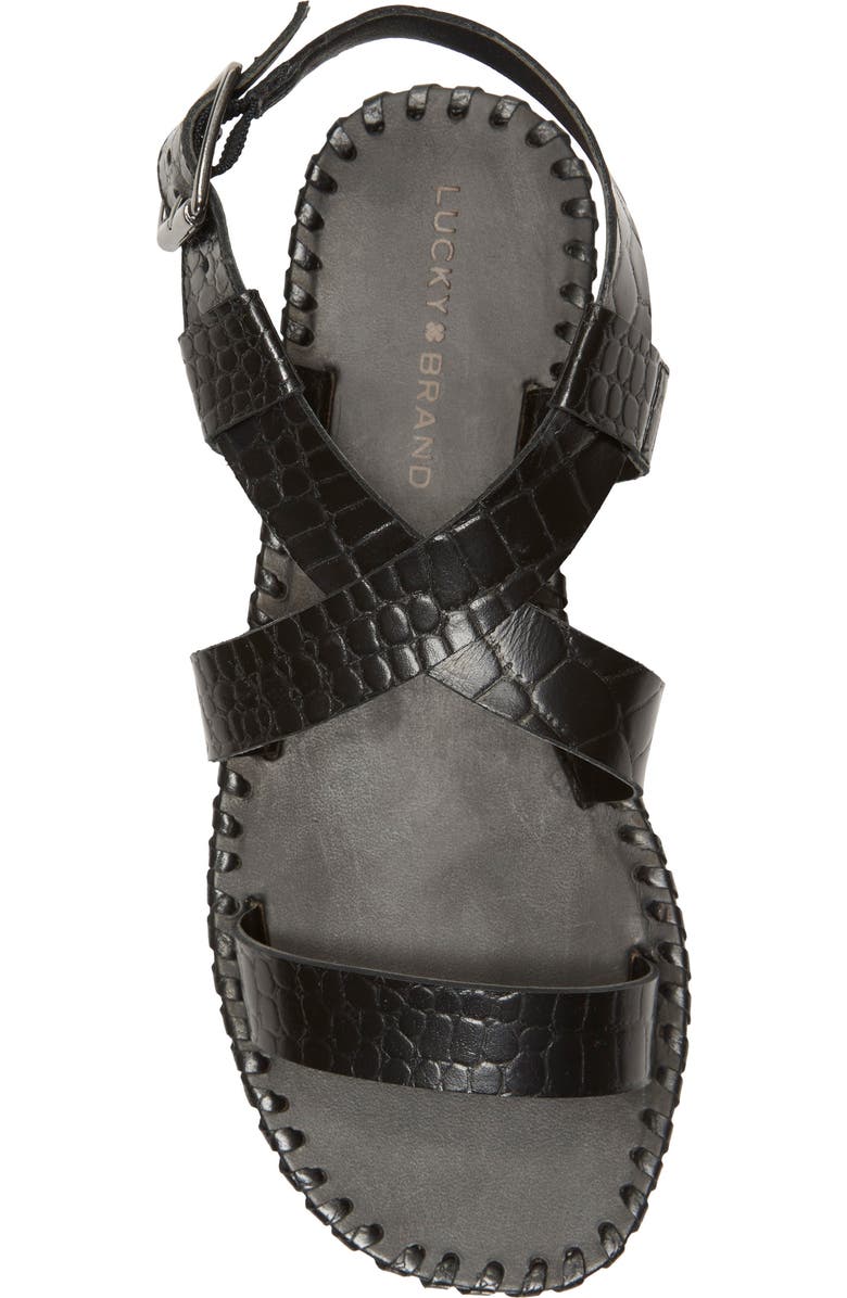 Lucky Brand Zelek Ankle Strap Sandal, Alternate, color,