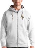 ANTIGUA Men's Antigua White Appalachian State Mountaineers Victory Full-Zip Hoodie
