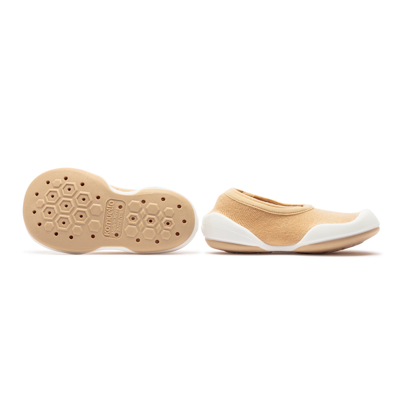 Toddler Sock Shoes Flat - Pastel Pink, Alternate, color, Latte