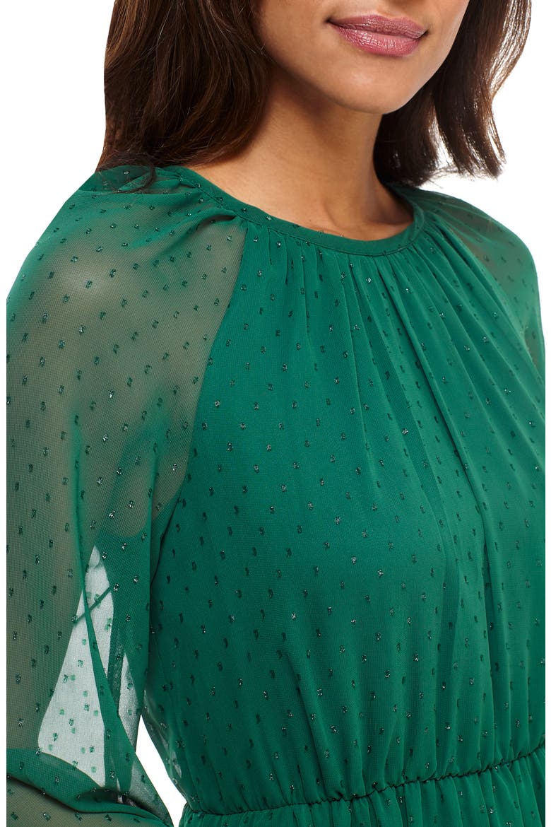 Long Sleeve Chiffon Maxi Dress, Alternate, color, HOLLY