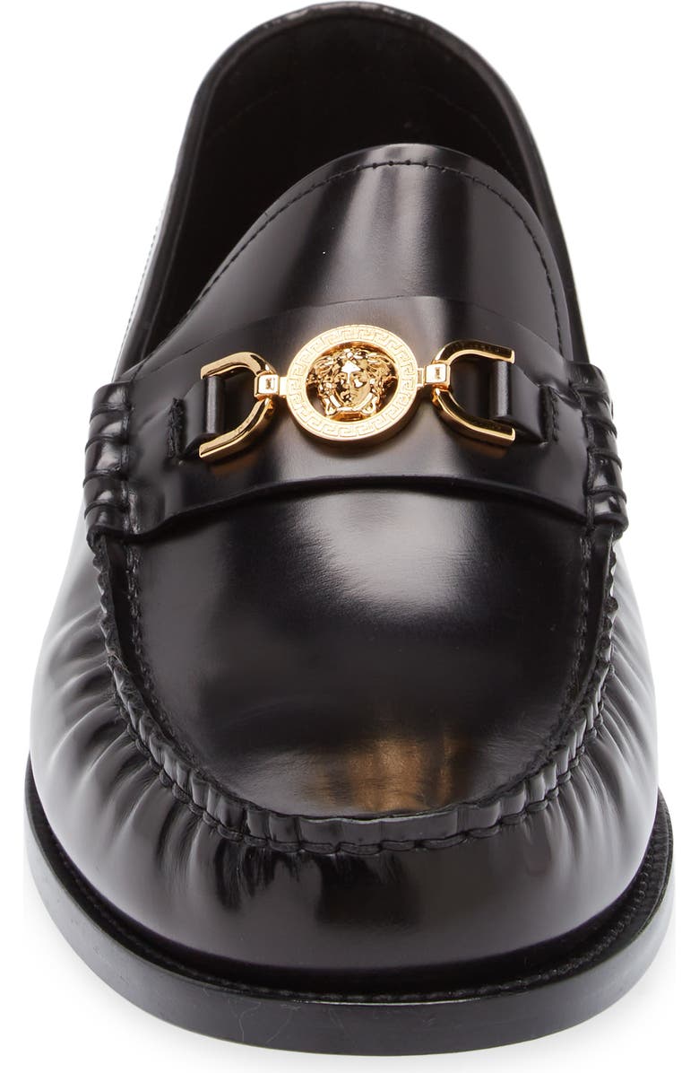 Versace Medusa '95 Loafer, Alternate, color, 1B00v-Black-Versace Gold