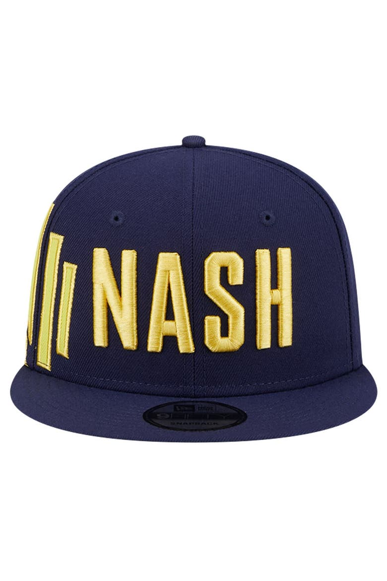 Men's New Era Navy Nashville SC Jumbo 9FIFTY Snapback Hat, Alternate, color, Navy