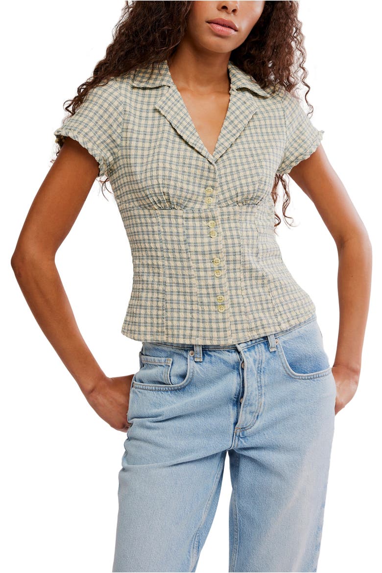 Camp Crush Button-Up Top, Main, color, NEUTRAL COMBO
