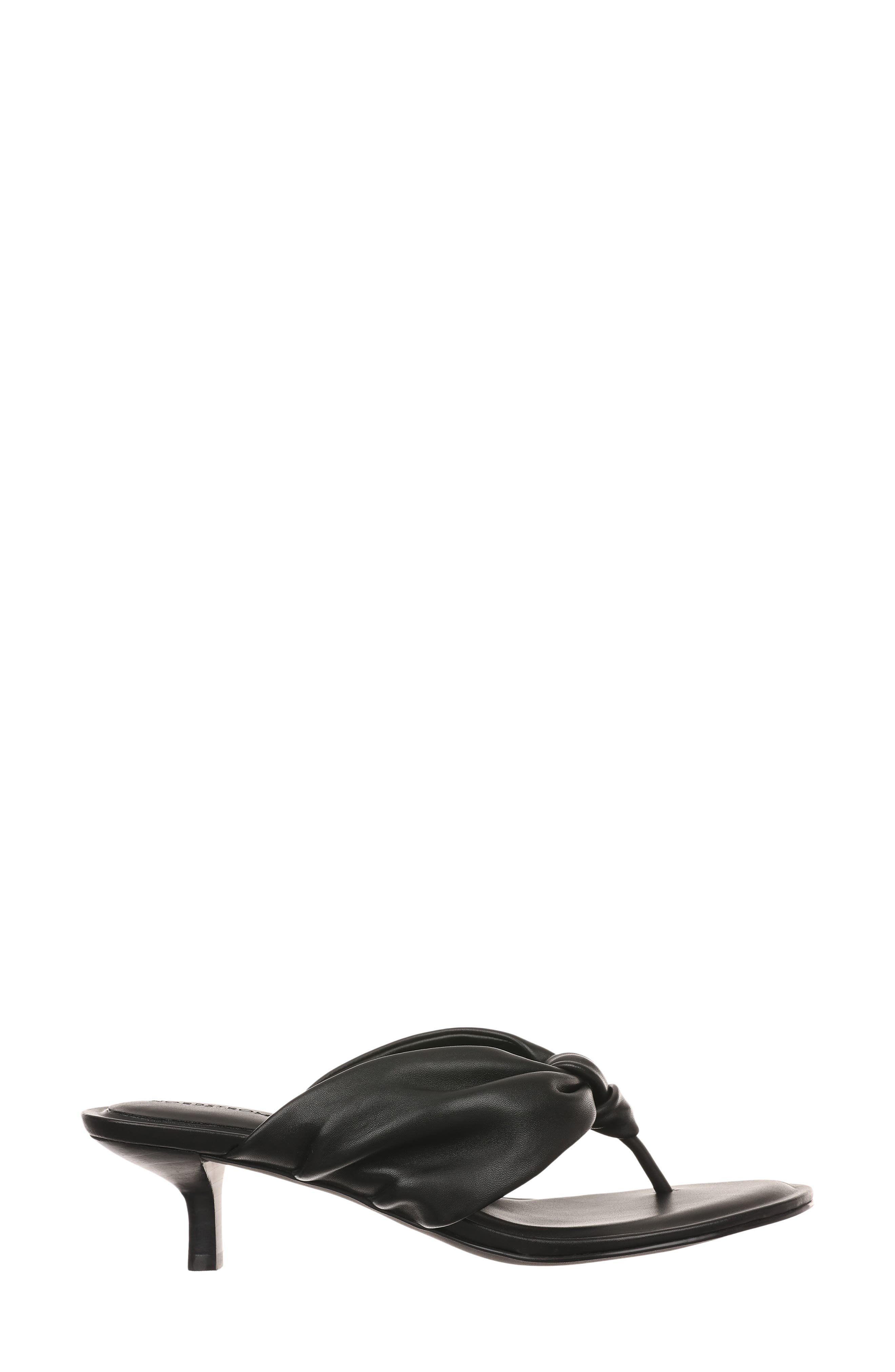 Nordstrom Selene Kitten Heel Flip Flop, Alternate, color, Black