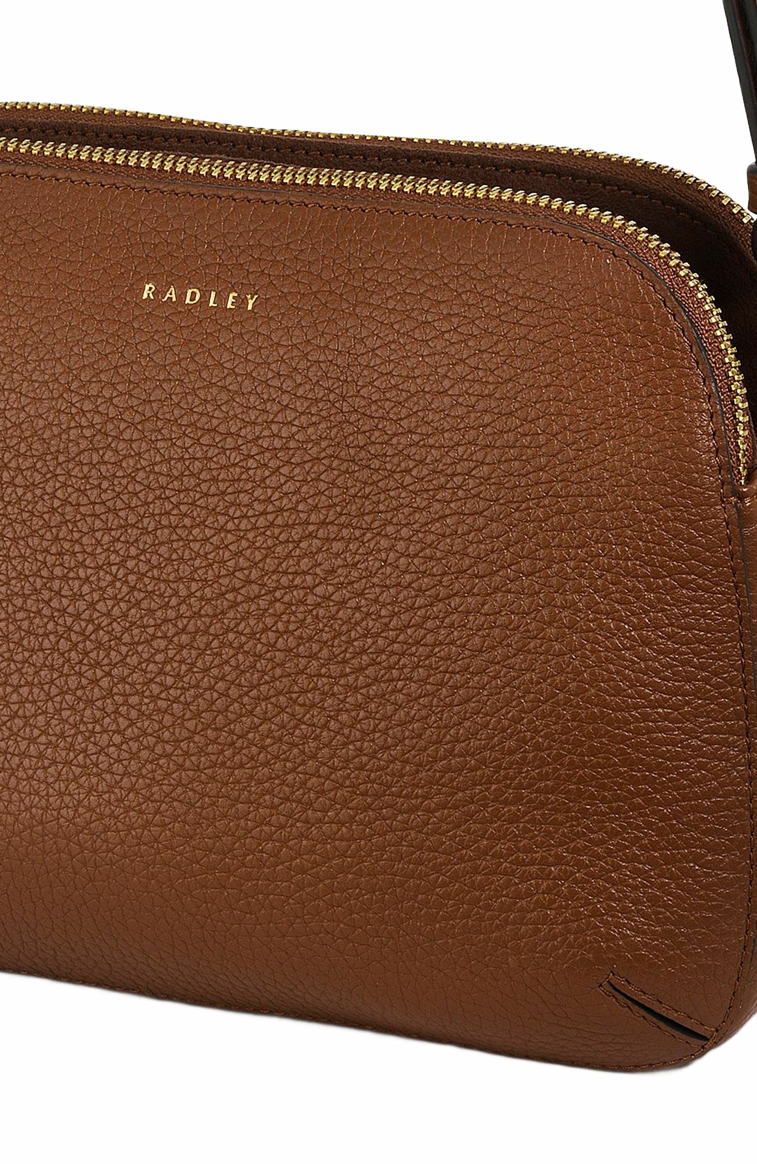 Radley Dukes Place Medium Ziptop Crossbody Bag, Alternate, color, Saddle
