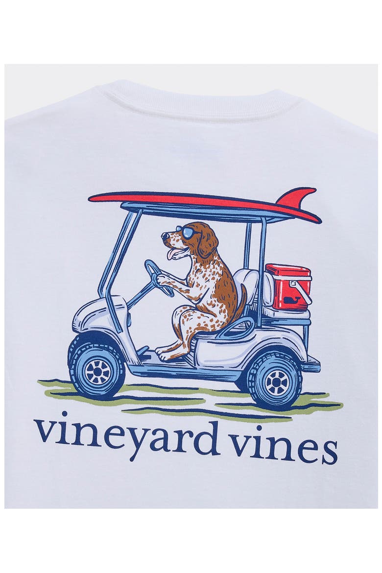 Kids' Pointer Golf Cart Cotton Graphic T-Shirt, Alternate, color, 100 WHITE