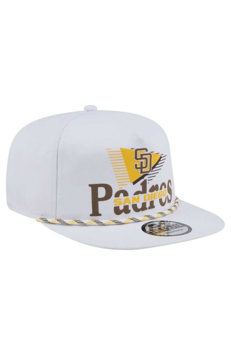 New Era Men's New Era White San Diego Padres Collide Golfer Snapback Hat, Alternate, color, White
