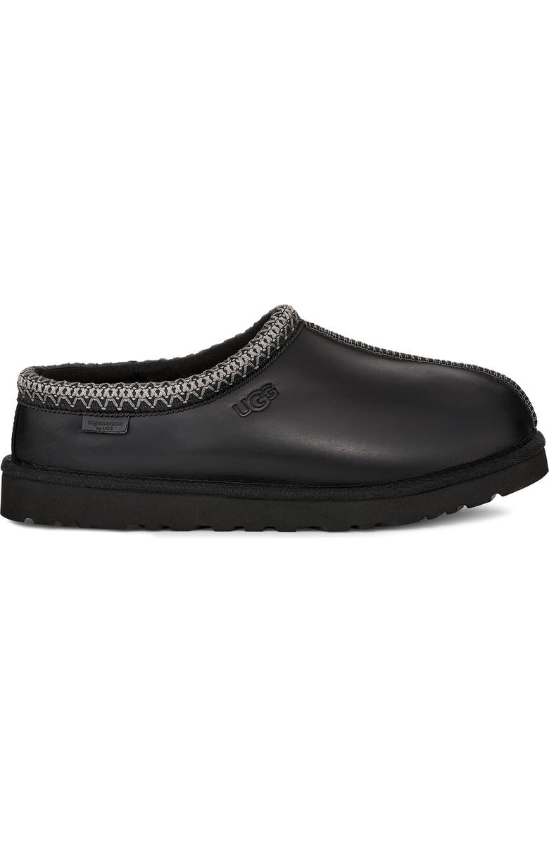 UGG<sup>®</sup> Tasman Leather Slipper, Alternate, color, Black