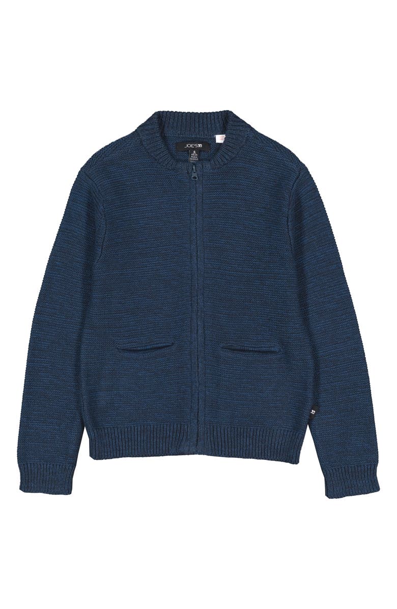 Joe's Jeans Kids' Zip Cardigan Sweater, Main, color, Navy