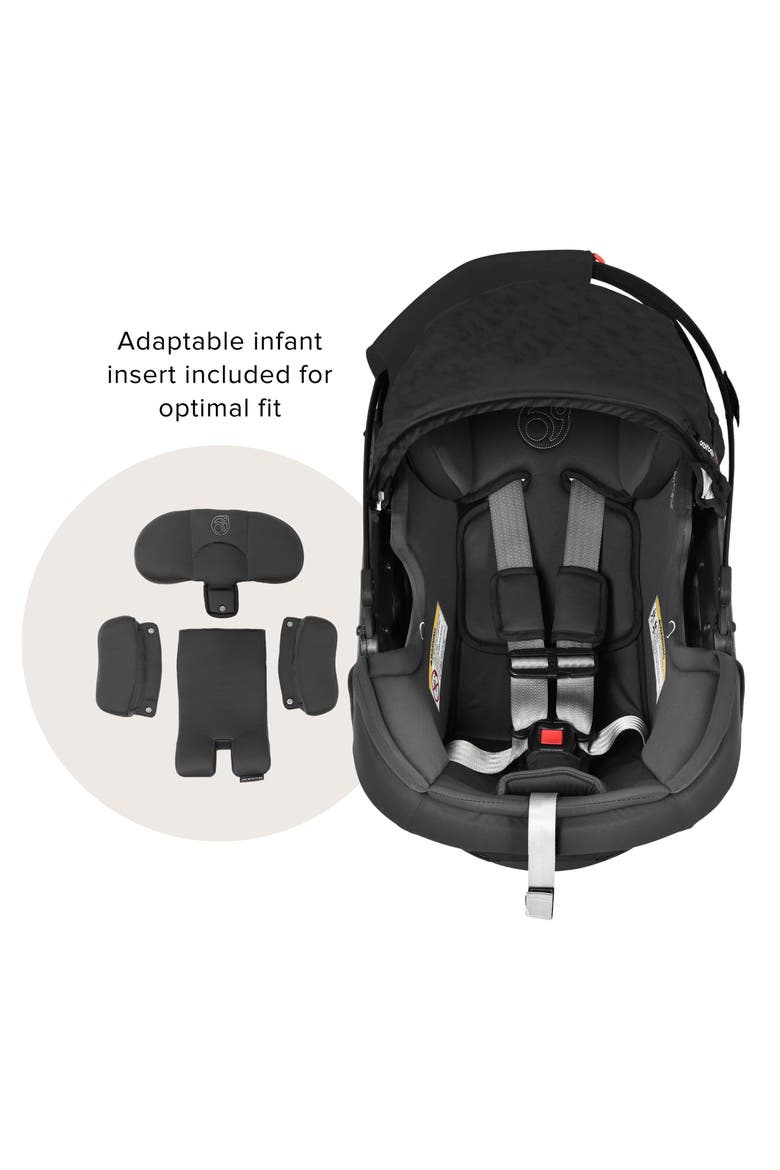 M+ Stroll & Ride Car Seat & Stroller Travel System, Alternate, color, TAUPE/ BLACK L/ BLACK