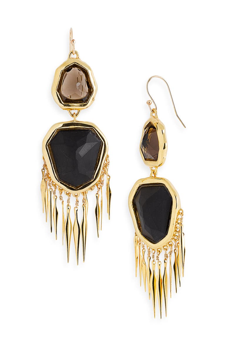Alexis Bittar 'Miss Havisham' Large Fringe Earrings, Main, color, 