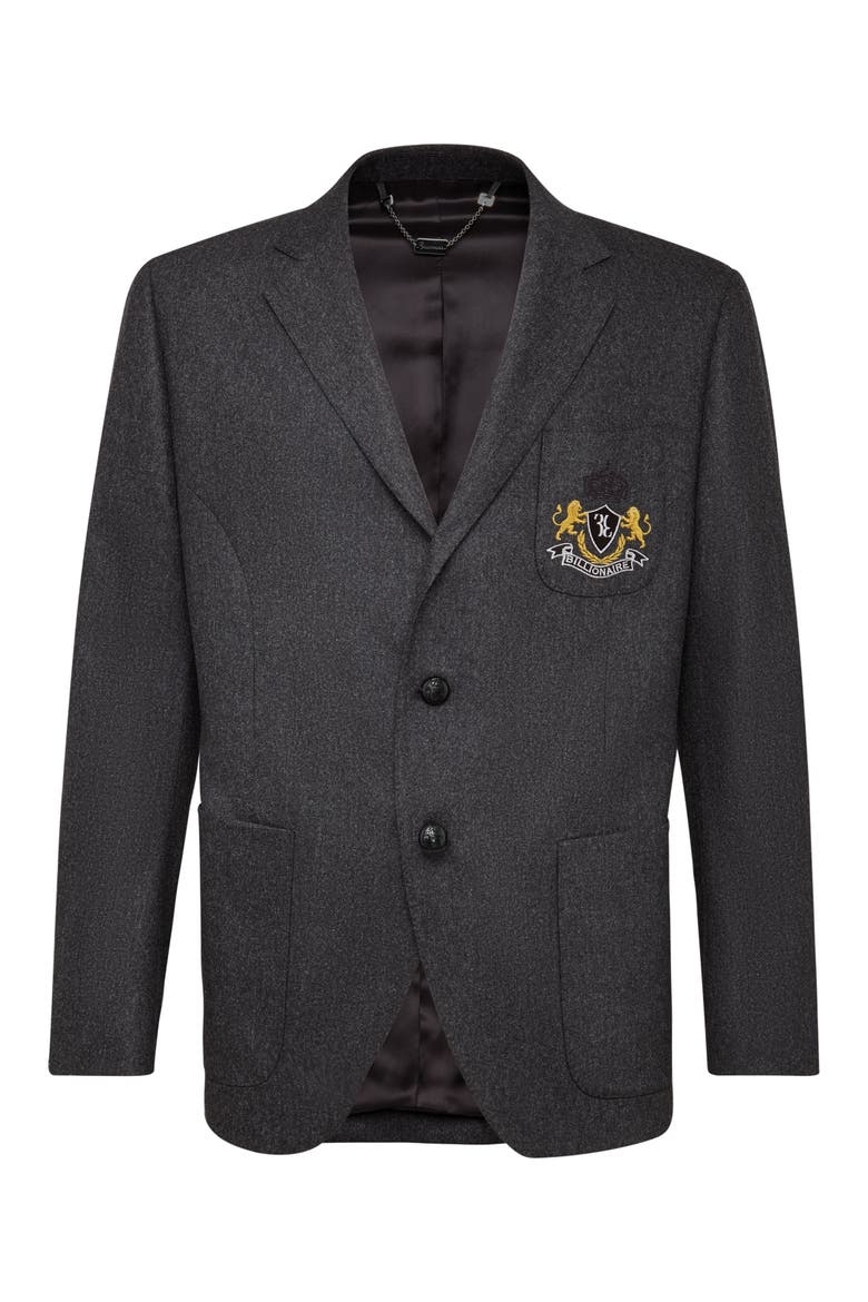 Blazer Double Lion Men, Main, color, darkgrey