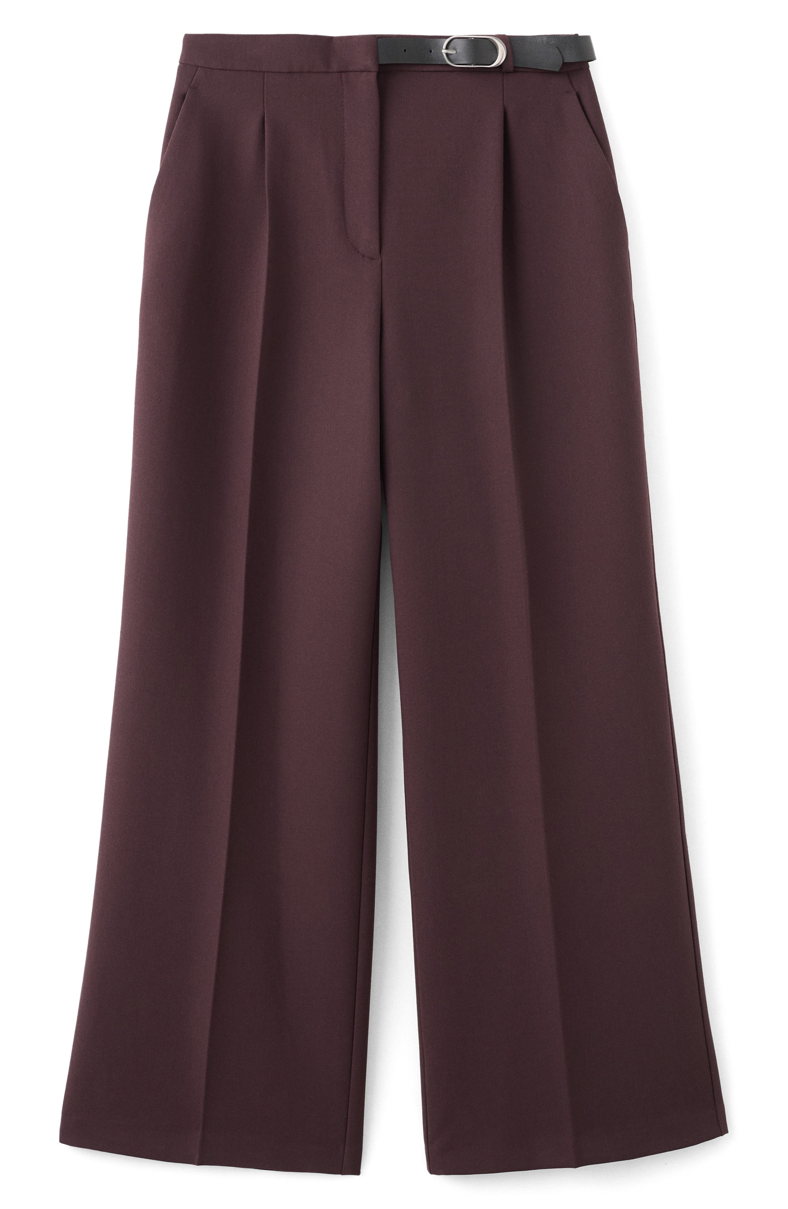 Mid Rise Straight Leg Belt Pants - image 4