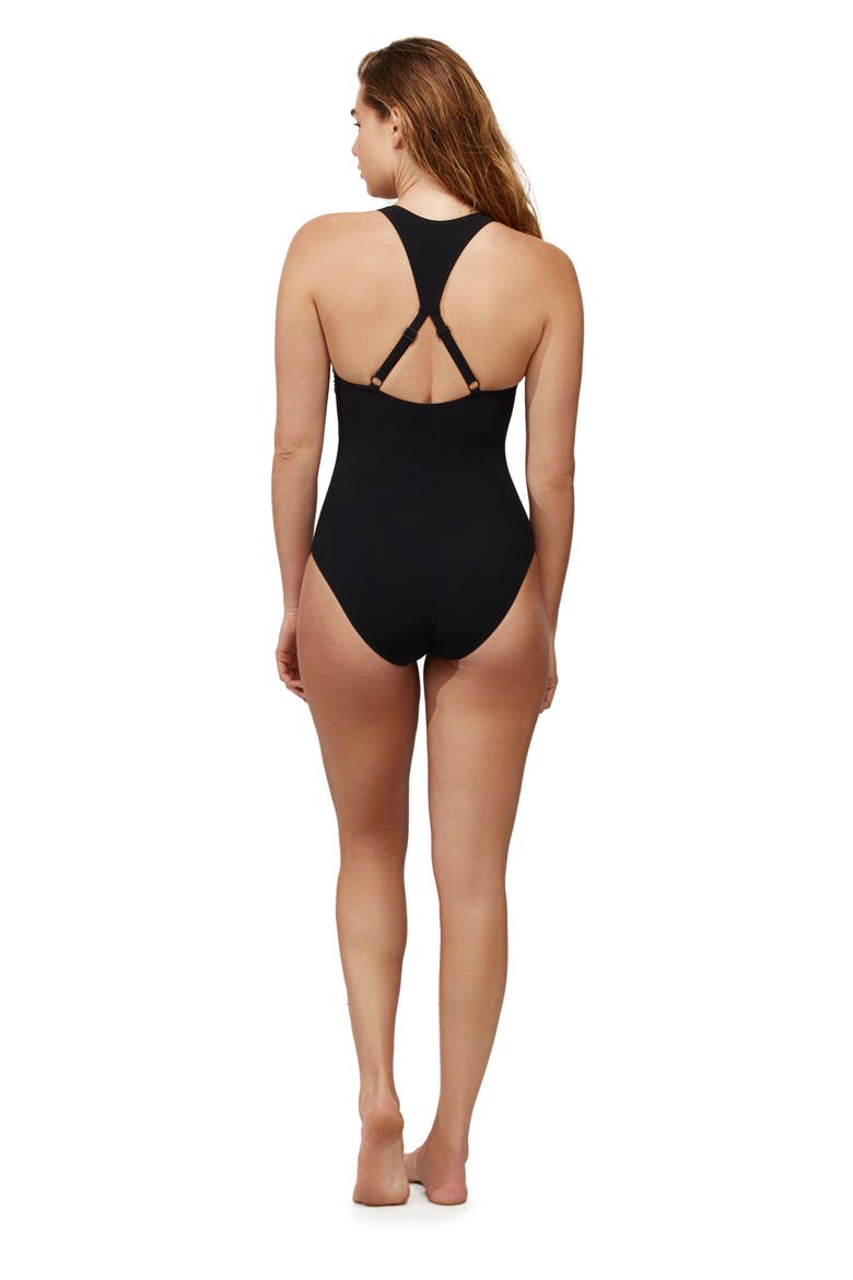 Bondi Beach Scoop Neck One Piece, Alternate, color, Black