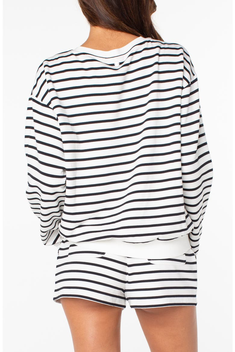 Surfing By Moonlight Stripe Sweatshirt, Alternate, color, ANTHRACITE