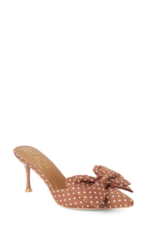 Goldie Bow Pointed Toe Mule