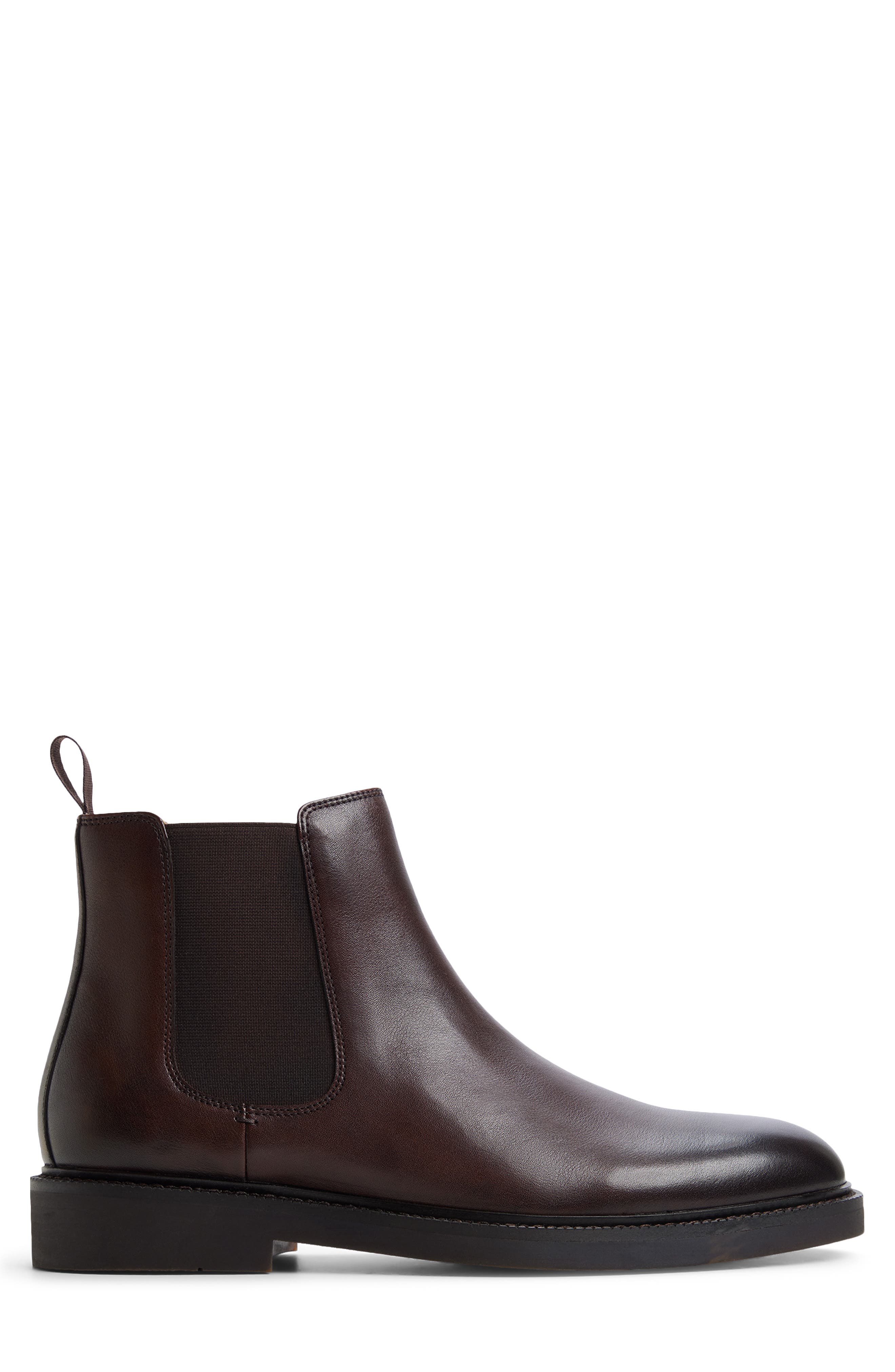 Malmo Leather Chelsea Boot, Alternate, color, DARK BROWN