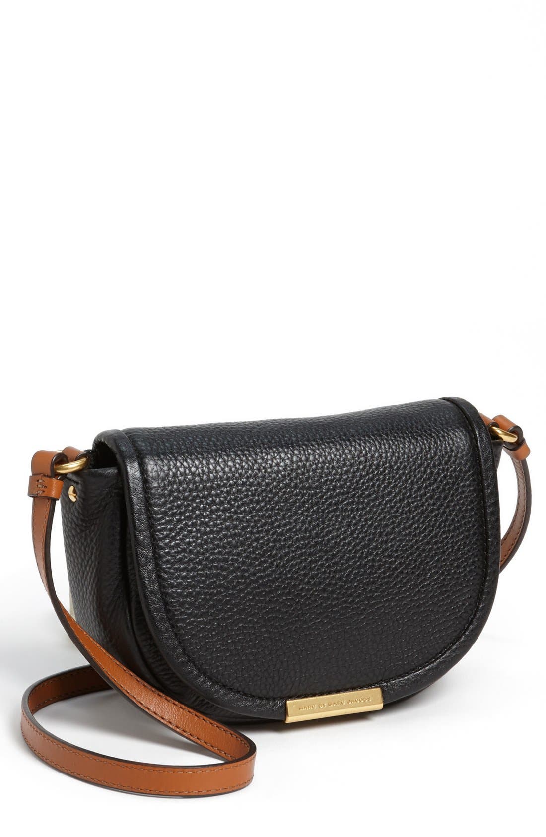 Marc Jacobs MARC BY MARC JACOBS 'Softy Saddle' Leather Crossbody Bag, Main, color, 