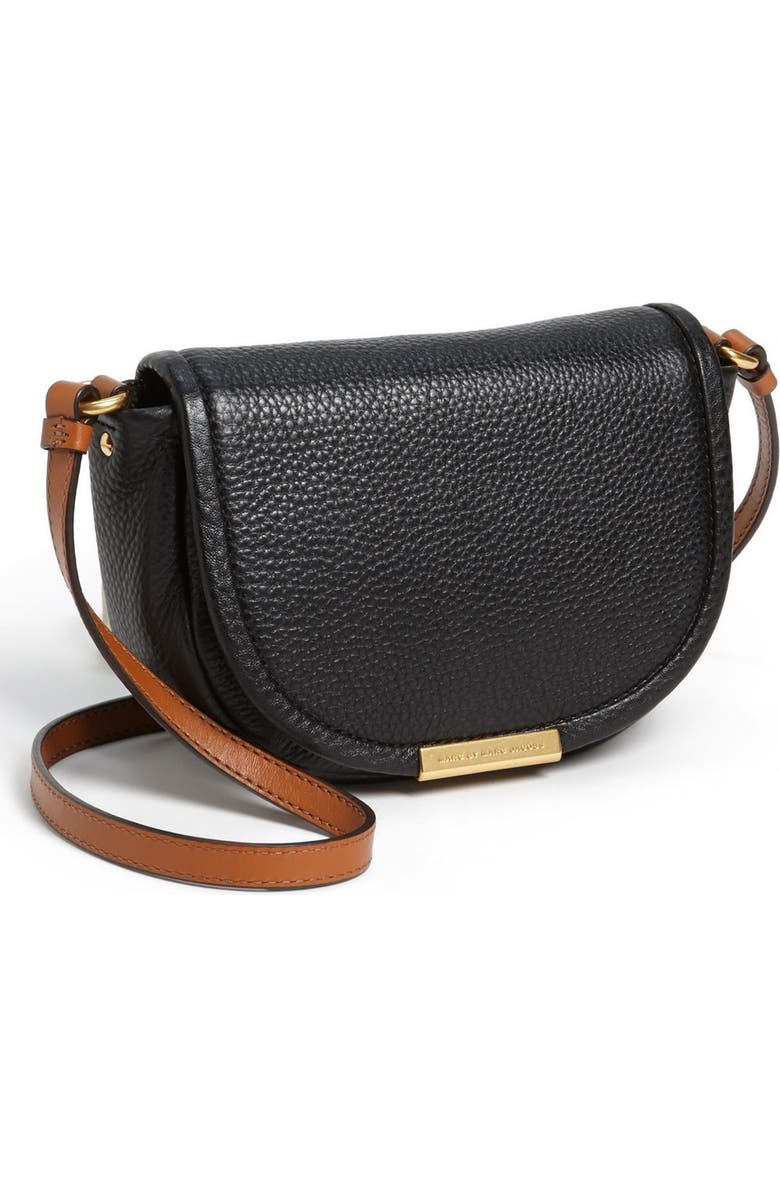 Marc Jacobs MARC BY MARC JACOBS 'Softy Saddle' Leather Crossbody Bag, Main, color,