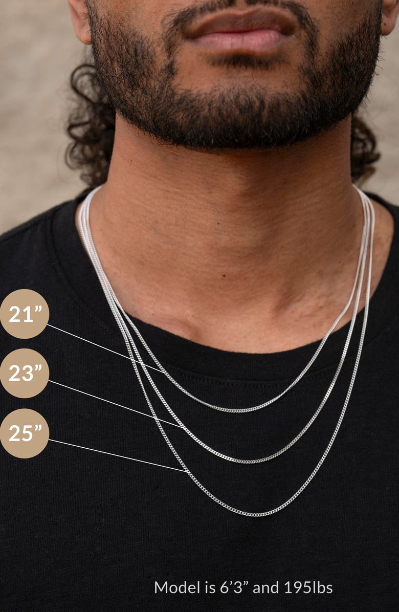 Vincero Men
s Wolf Pendant Necklace, Alternate, color, Silver