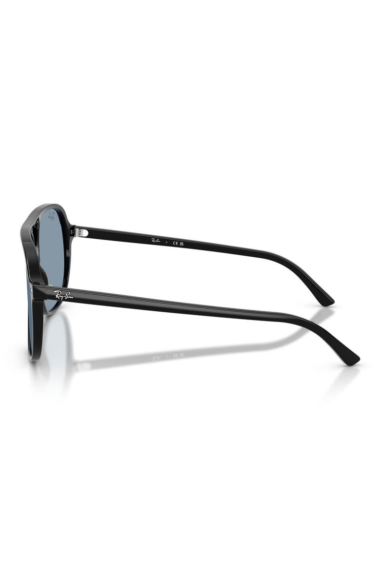 Bill 60mm Square Sunglasses, Alternate, color, BLACK / BLUE