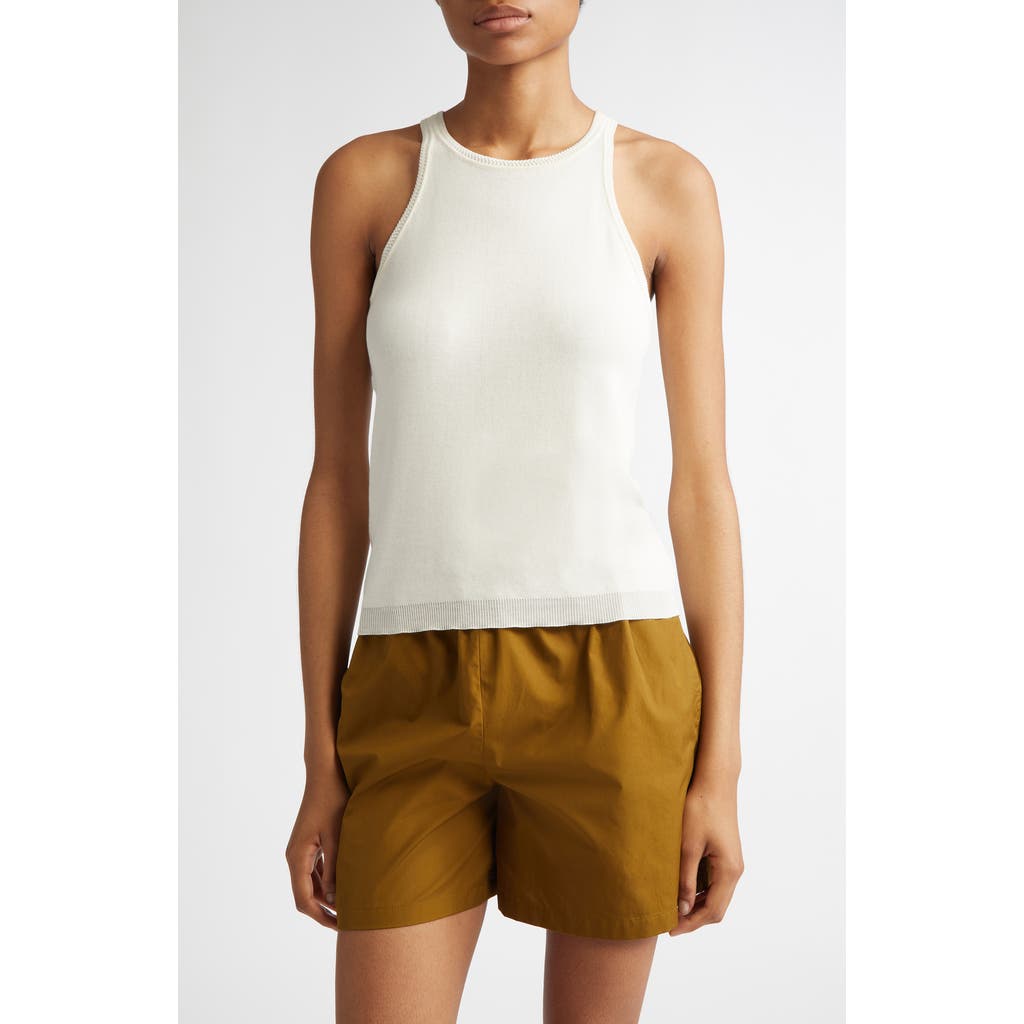 Max Mara Knitted Tank Top In Ivory