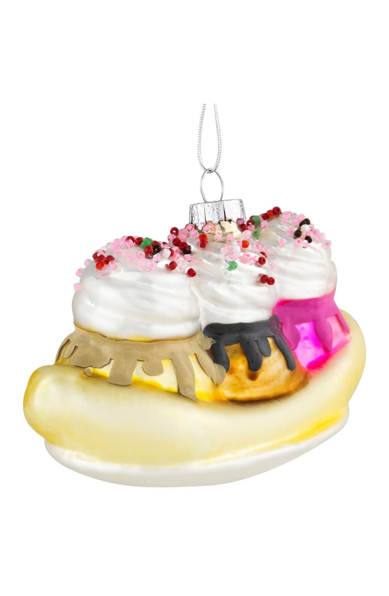 Northlight 5" Banana Split Glass Christmas Ornament, Main, color, Silver