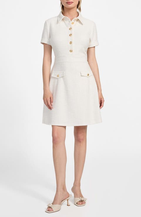 Tamara Metallic Tweed Minidress