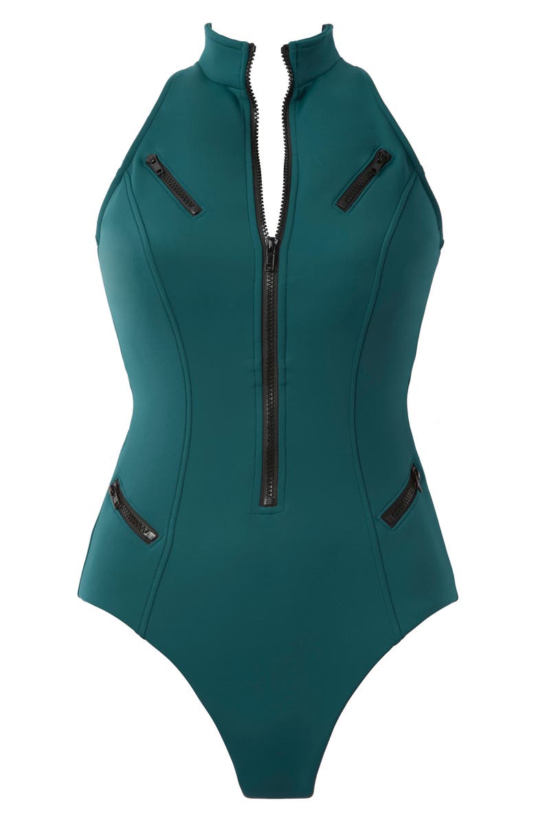 Magicsuit<sup>®</sup> Coco Underwire One-Piece Scuba Swimsuit, Alternate, color, Palm Green