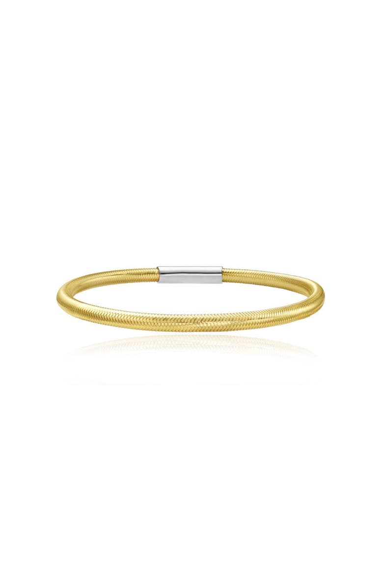 The Lovery Fine Jewelry Classic Stretch Bangle, Main, color, Gold-Plated Sterling Silver