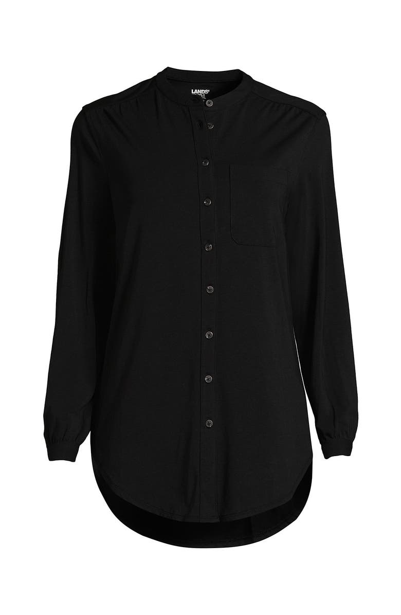 Lands' End Long Sleeve Jersey A-line Tunic, Alternate, color, 
