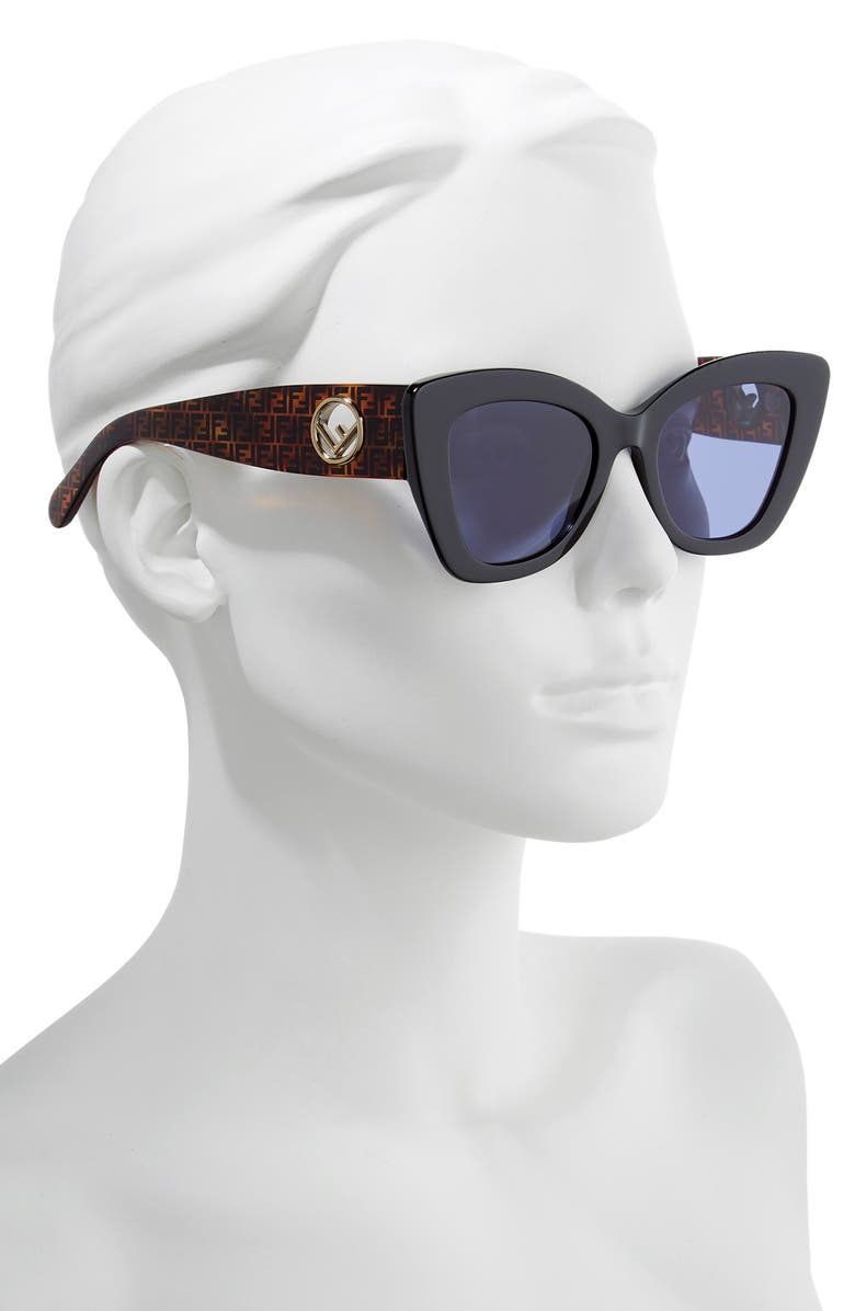 Fendi 52mm Sunglasses, Alternate, color,
