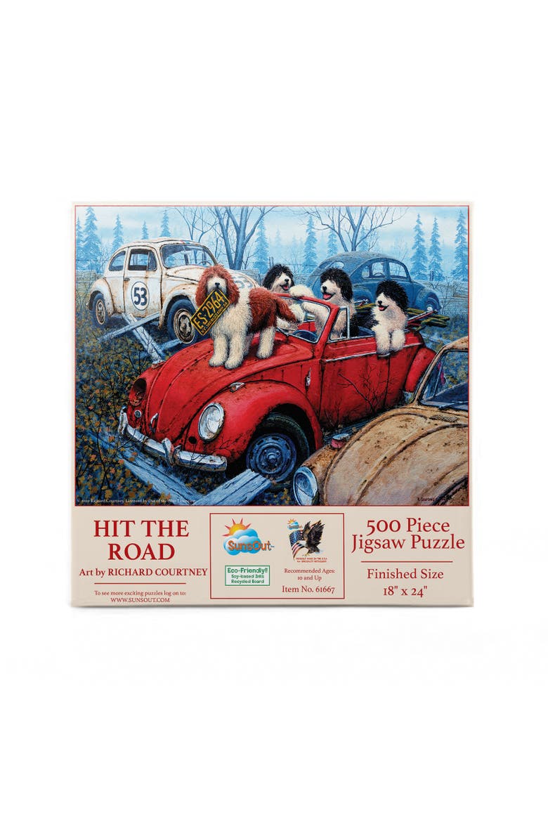 Hit the Road 500 piece Jigsaw Puzzle for Adults, Alternate, color, Multicolor