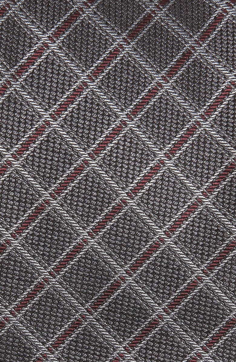 ZEGNA Ermenegildo Zegna Check Silk Tie, Alternate, color, 