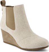 TOMS Bailey Herringbone Wedge Bootie