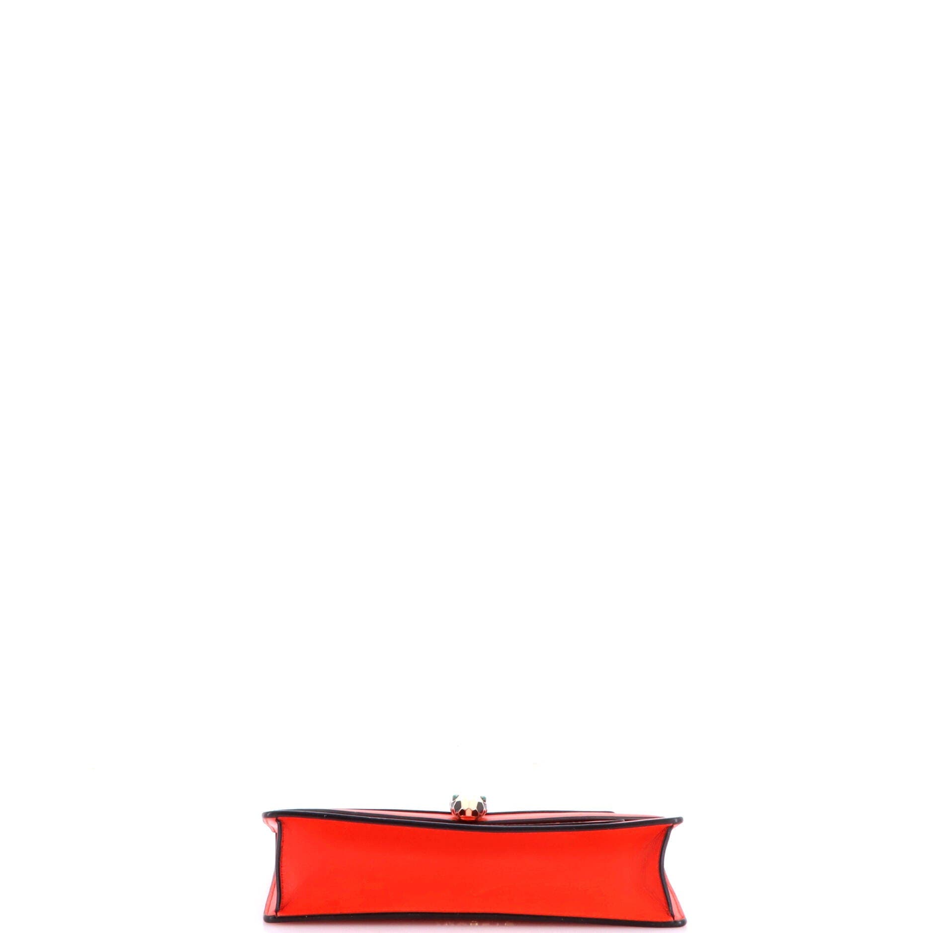 Serpenti Forever Wallet on Chain Leather Small, Alternate, color, Red
