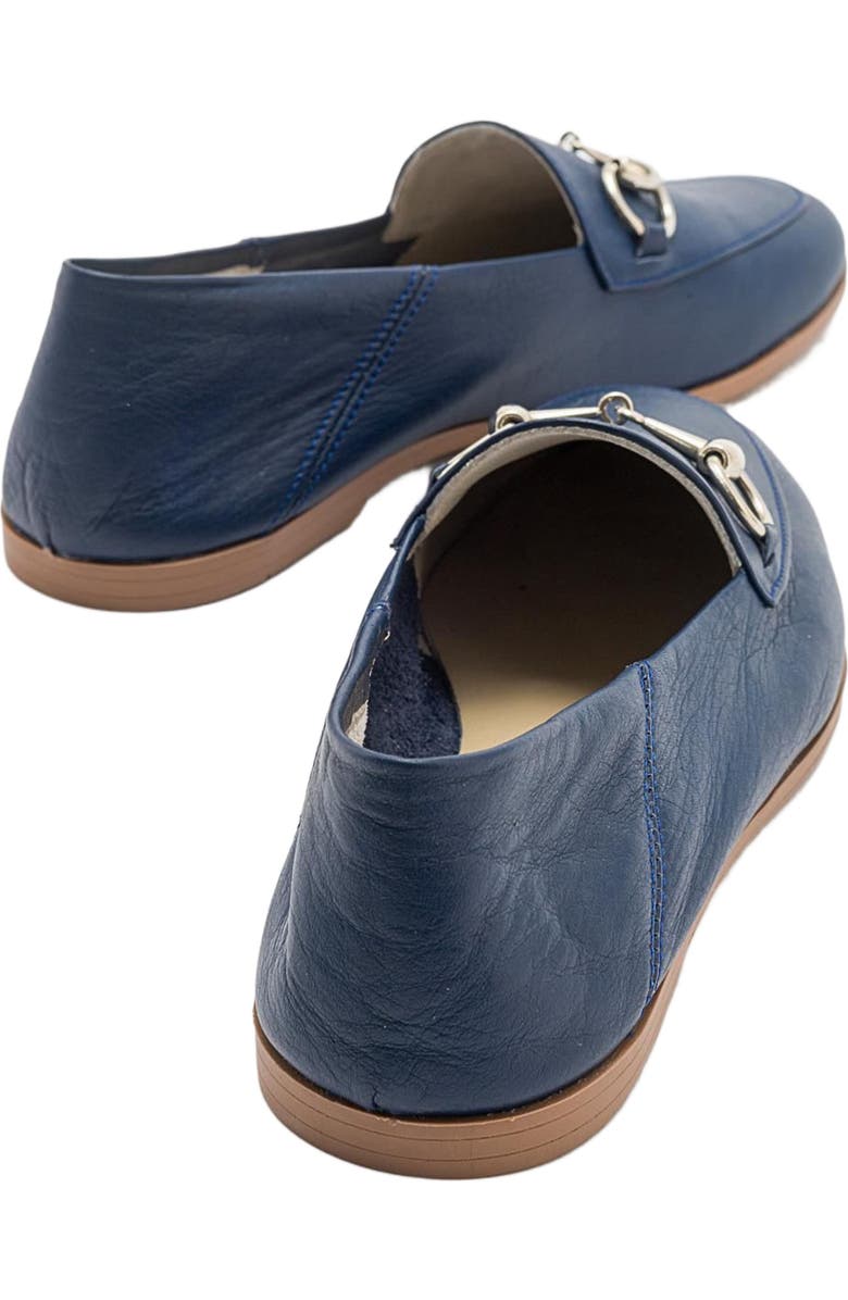 Forever & Always Shoes Penny Leather Horsebit Loafers, Alternate, color, Navy Blue Leather