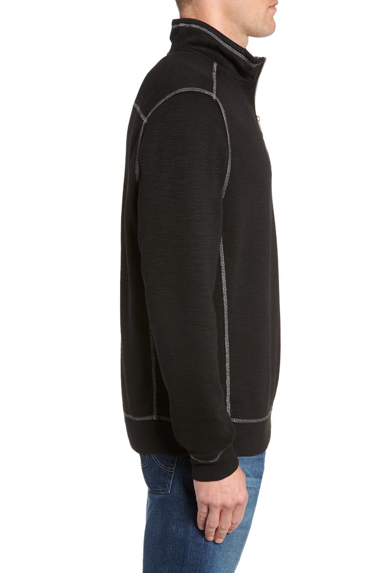 Tobago Half Zip Pullover, Alternate, color, BLACKDNU