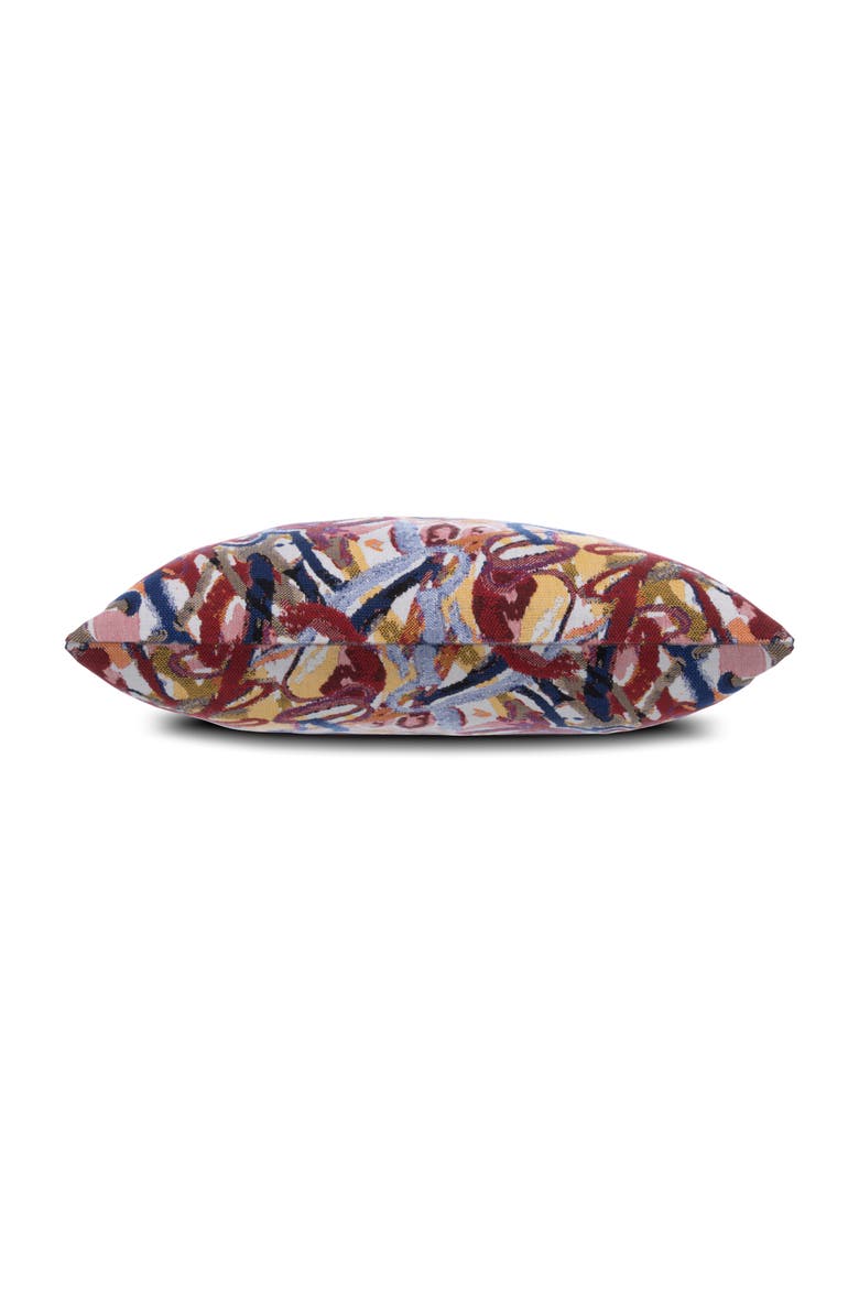 Graffiti Jacquard Indoor & Outdoor Woven Accent Pillow, Alternate, color, Multi