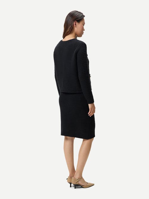Gobi Cashmere Cashmere Sheath Skirt In Black
