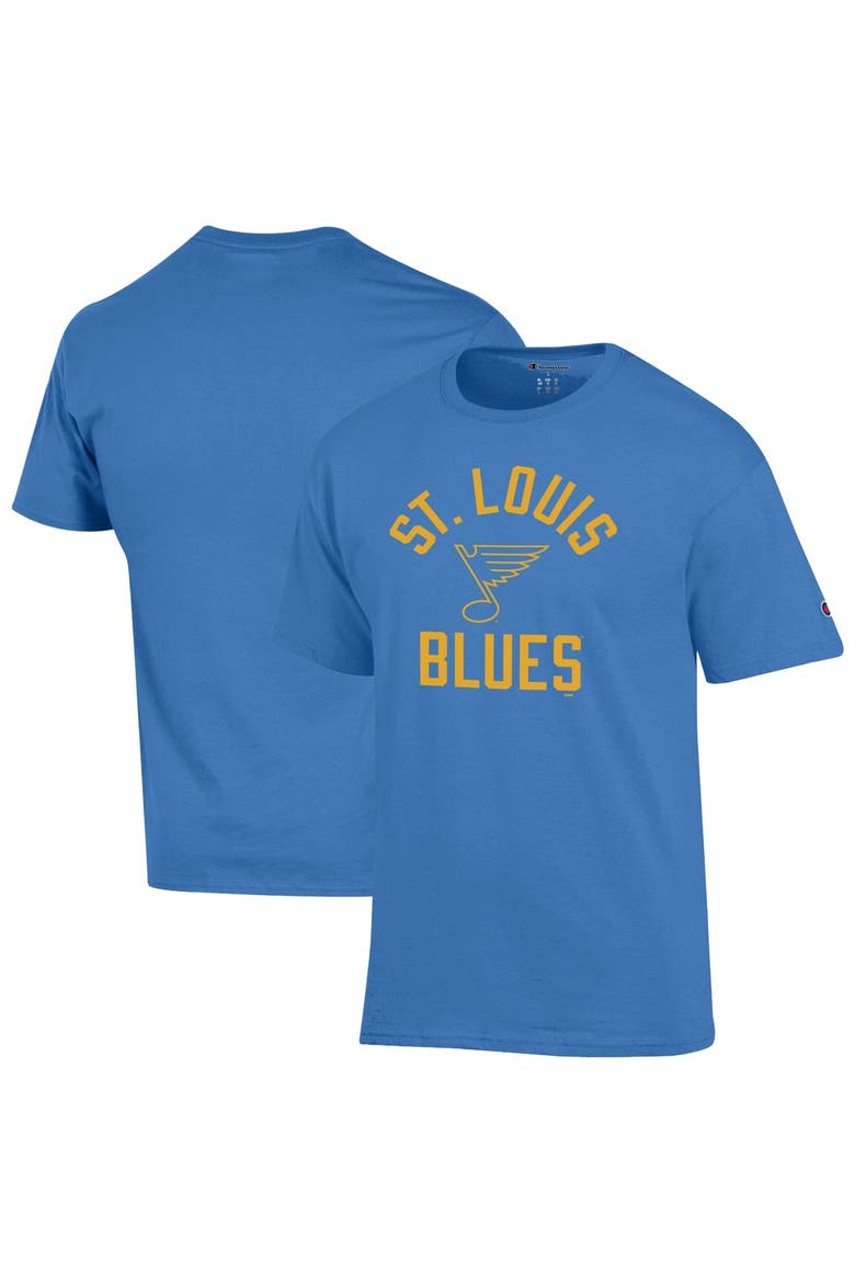 Men's Champion  Blue St. Louis Blues Primary Logo Jersey T-Shirt, Main, color, Blue
