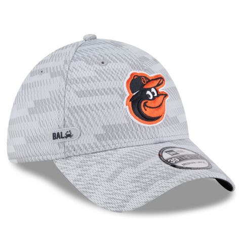 Men's New Era Gray Baltimore Orioles 2025 MLB Clubhouse 39THIRTY Flex Hat