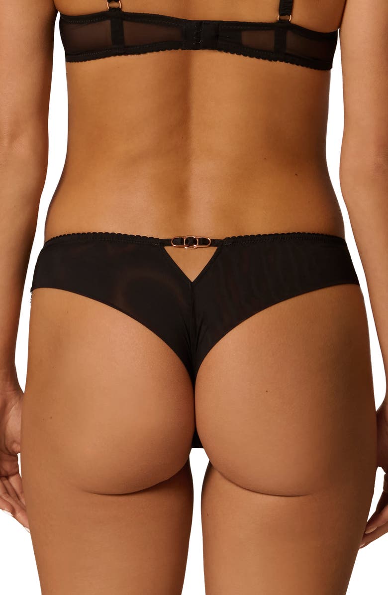 Simone Perele Idole Tanga, Alternate, color, Black