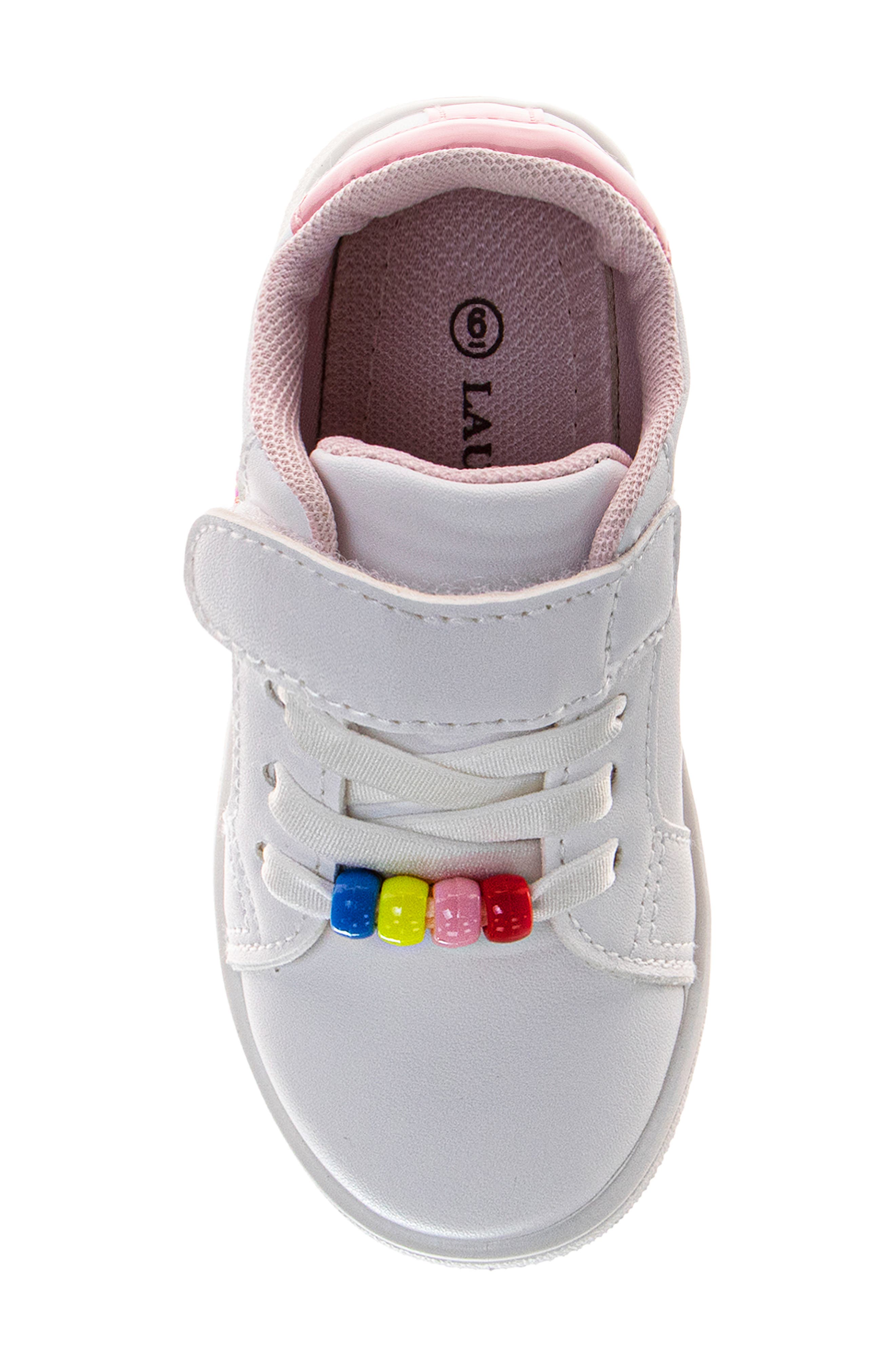 Kids' Star Fashion Sneaker, Alternate, color, WHITE PINK
