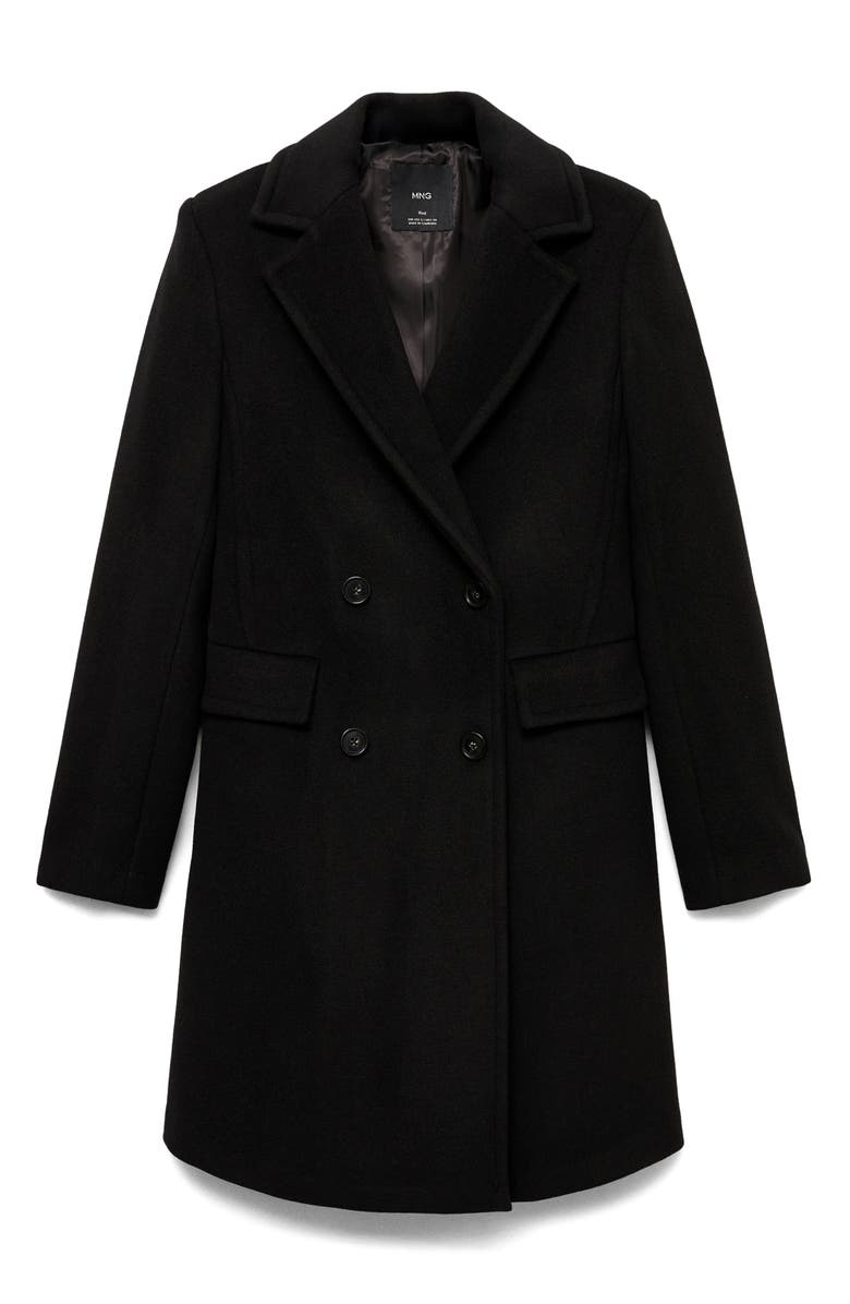 MANGO Double Breasted Coat, Alternate, color, 