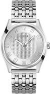 GUESS Tate Silvertone Bracelet Watch, 42mm