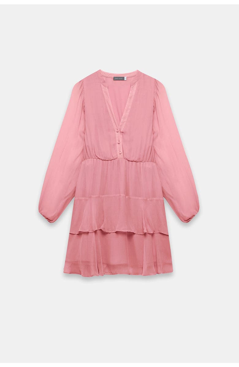 MINT VELVET Ruffle Boho Mini Dress, Alternate, color, Pink